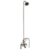 Barclay Products Tub/Shower Converto Unit – Elephant Spout with Handshower Polished Nickel in White Background