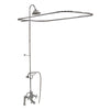 Barclay Products Clawfoot Tub/Shower Converto Unit with Handshower Polished Chrome in White Background