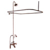 Barclay Products Clawfoot Tub/Shower Converto Unit with Handshower