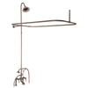 Barclay Products Tub/Shower Converto Unit – Elephant Spout, Shower Ring, Riser, Showerhead - Affordable Cheap Freestanding Clawfoot Bathtubs Tub