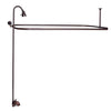 Barclay Products Converto Rectangular Shower Unit with Side Wall Support Oil Rubbed Bronze in White Background