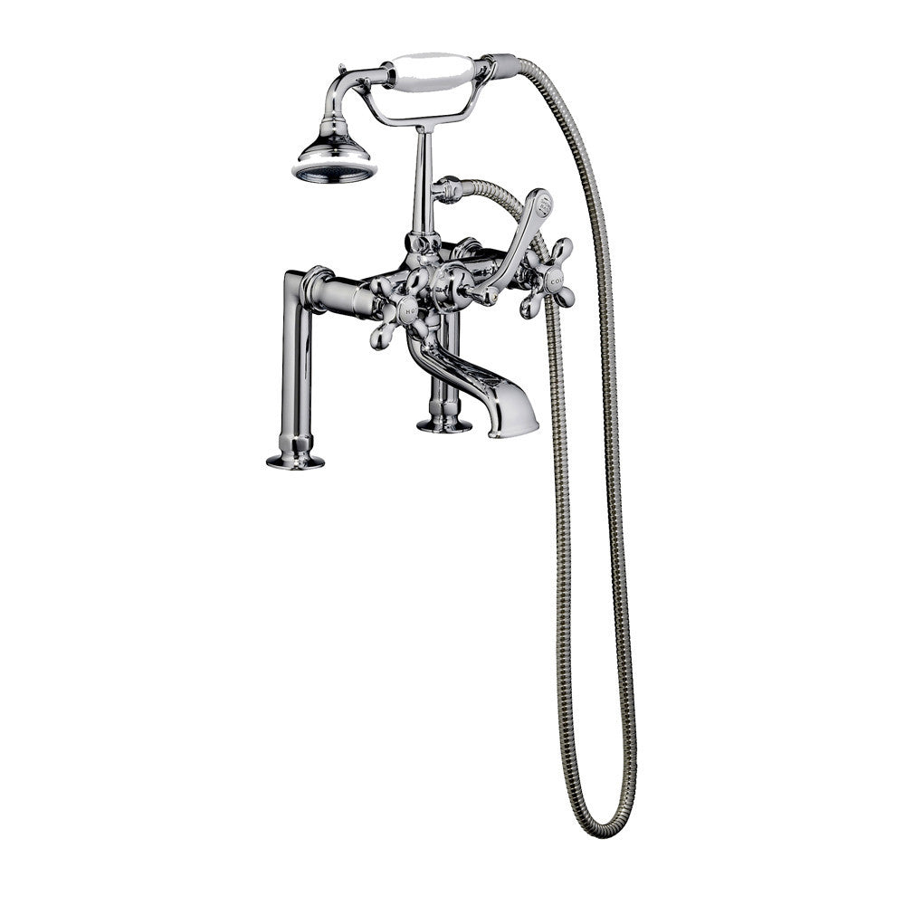 Clawfoot Tub Small Spout Faucet w/ Hand-held shower