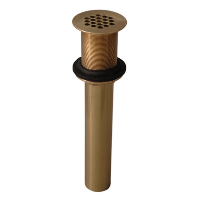 Barclay Products 5601-PB Lavatory Grid Drain – No Overflow Polished Brass in white Background