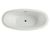 MTD Vanities Seal 6516 Modern Freestanding Acrylic Bathtub