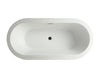 MTD Vanities Del Mar 6812 67" Modern Freestanding Acrylic Bathtub