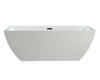 MTD Vanities Dockweiler 6821 Modern Freestanding Acrylic Bathtub