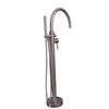 Barclay Products 7912-BN Branson Freestanding Thermostatic Tub Filler Brushed Nickel in White Background