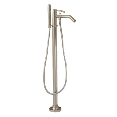 Barclay Products 7934-BN Madon Freestanding Tub Filler Brushed Nickel in White Background