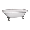 Barclay Products Colin Acrylic Dbl Roll, 70", - Affordable Cheap Freestanding Clawfoot Bathtubs Tub