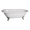 Barclay Products Collier Acrylic Dbl Roll, 70" - Affordable Cheap Freestanding Clawfoot Bathtubs Tub