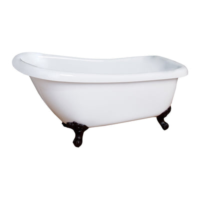 Barclay Products Kenney Acryic Slipper, 67" - Affordable Cheap Freestanding Clawfoot Bathtubs Tub
