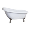 Barclay Products Leandro Acrylic Slipper,67",WH - Affordable Cheap Freestanding Clawfoot Bathtubs Tub