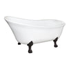 Barclay Products Livingstone Acrylic Slipper, 68" - Affordable Cheap Freestanding Clawfoot Bathtubs Tub