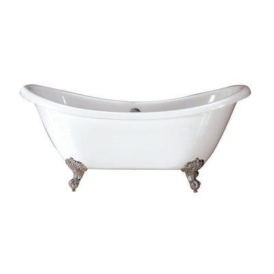 Barclay Products Merrick Acrylic Dbl Slipper,WH - Affordable Cheap Freestanding Clawfoot Bathtubs Tub
