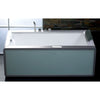 EAGO AM151-L Left Drain 71" Colorful Light Up Modern Acrylic Whirlpool Freestanding Bathtubs Front View in Bathroom