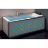 EAGO AM151-L Left Drain 71" Colorful Light Up Modern Acrylic Whirlpool Freestanding Bathtubs White Background