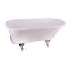 Barclay Products Asia Dbl Acrylic Roll Top WH - Affordable Cheap Freestanding Clawfoot Bathtubs Tub