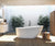 A & E Bath and Shower Riviera 59" Premium Oval Freestanding Bathtub