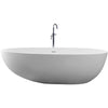 Control Brand True Solid Surface Soaking Tub - “Pebble” - Affordable Cheap Freestanding Clawfoot Bathtubs Tub