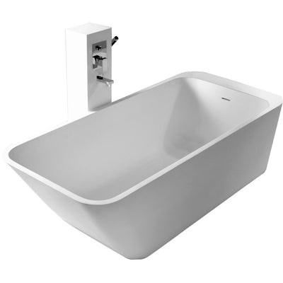 Control Brand True Solid Surface Soaking Tub - “Balance” - Affordable Cheap Freestanding Clawfoot Bathtubs Tub