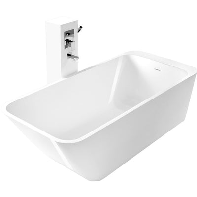 Control Brand True Solid Surface Soaking Tub - “Balance” - Affordable Cheap Freestanding Clawfoot Bathtubs Tub