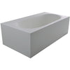 Control Brand True Solid Surface Soaking Tub - “Zenith” - Affordable Cheap Freestanding Clawfoot Bathtubs Tub