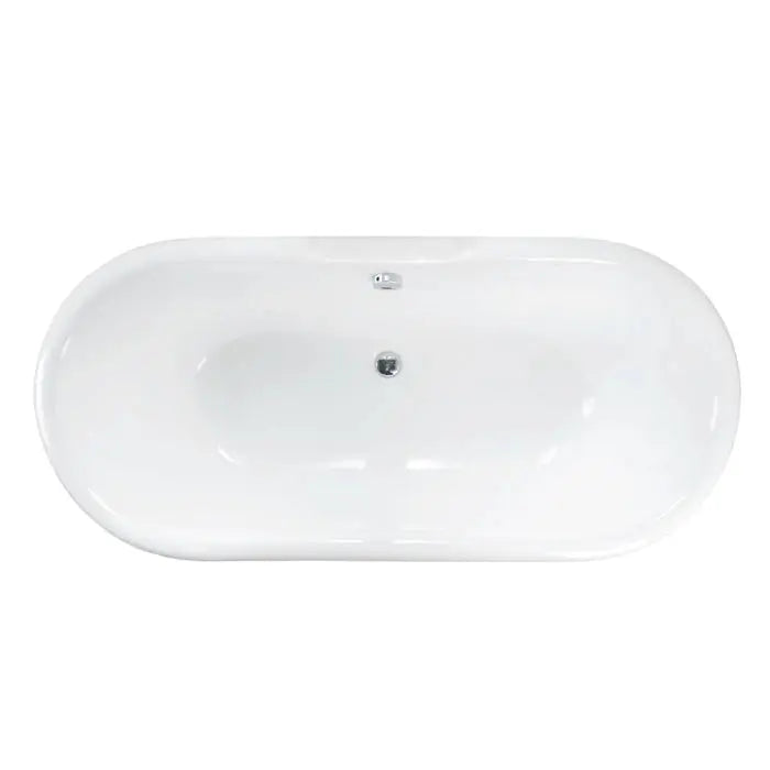Barclay Columbus 61" Cast Iron Double Roll Top Tub Kit - Polished Chrome Accessories Barclay Products
