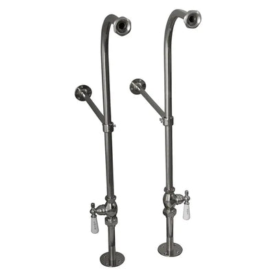 Barclay Columbus 61" Cast Iron Double Roll Top Tub Kit - Polished Chrome Accessories Barclay Products