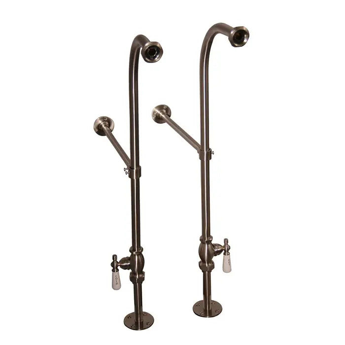 Barclay - Columbus 61" Cast Iron Double Roll Top Tub Kit - Polished Nickel Accessories Barclay Products