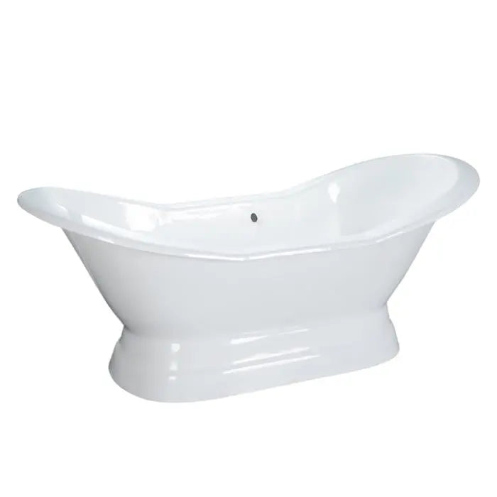 Barclay Products - Maren 61" Cast Iron Double Slipper Tub on Base - CTDSN61B-WH Barclay Products