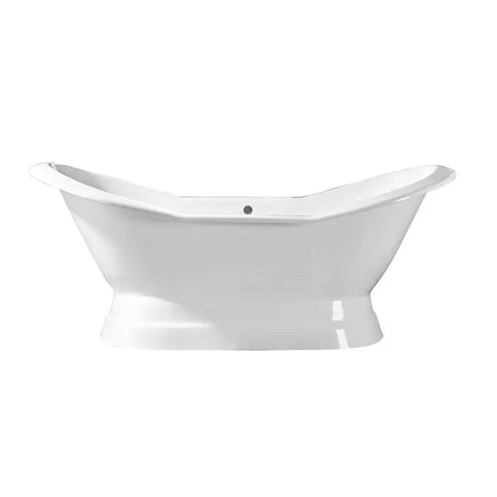 Barclay Products - Maren 61" Cast Iron Double Slipper Tub on Base - CTDSN61B-WH Barclay Products