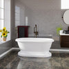 Barclay Columbus 61″ Cast Iron Double Roll Top Tub Kit