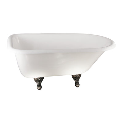 Barclay Products Bartlett Cast Iron Roll Top WH - Affordable Cheap Freestanding Clawfoot Bathtubs Tub