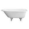 Barclay Products Brocton Cast Iron Roll Top WH - Affordable Cheap Freestanding Clawfoot Bathtubs Tub