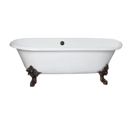Barclay Products Gallagher CI 72" Dbl Roll Tub - Affordable Cheap Freestanding Clawfoot Bathtubs Tub
