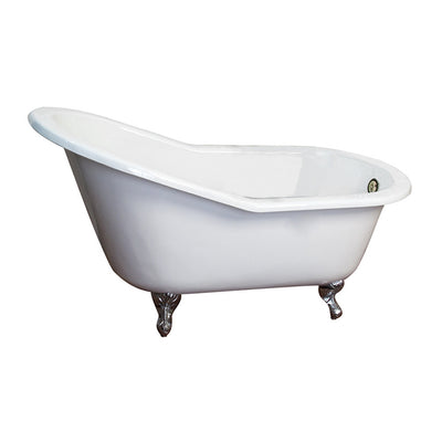 Barclay Products Icarus Cast Iron Slipper WH - Affordable Cheap Freestanding Clawfoot Bathtubs Tub