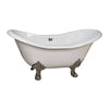 Barclay Products Macon Cast Iron Dbl Slipper - Affordable Cheap Freestanding Clawfoot Bathtubs Tub