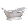 Barclay Products Oxnard Cast Iron Dbl Slipper - Affordable Cheap Freestanding Clawfoot Bathtubs Tub