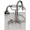 Cambridge Plumbing Clawfoot Tub Brass Wall Mount Faucet with Hand Held Shower - Affordable Cheap Freestanding Clawfoot Bathtubs Tub