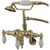 Kingston Brass CC421T Vintage Wall Mount Tub Filler with Adjustable Centers - Affordable Cheap Freestanding Clawfoot Bathtubs Tub