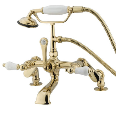 Kingston Brass CC655T Vintage Deck Mount Tub Filler with Adjustable Centers - Affordable Cheap Freestanding Clawfoot Bathtubs Tub