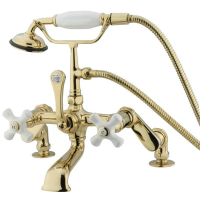 Kingston Brass CC659T Vintage Deck Mount Tub Filler with Adjustable Centers - Affordable Cheap Freestanding Clawfoot Bathtubs Tub