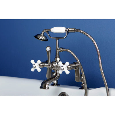 Kingston Brass CC659T Vintage Deck Mount Tub Filler with Adjustable Centers - Affordable Cheap Freestanding Clawfoot Bathtubs Tub