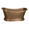 Barclay Products Barnes Dbl Slipper Copper Tub - Affordable Cheap Freestanding Clawfoot Bathtubs Tub
