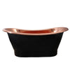 Barclay - Chapal 70" Copper Double Slipper Tub on Base - COTDSN70B-BLP