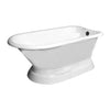Barclay Products Clancy Cast Iron Roll Top w/ - Affordable Cheap Freestanding Clawfoot Bathtubs Tub