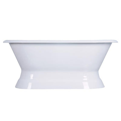 Barclay CTDRN60B-WH Conrad Cast Iron Double Roll Freestanding Tub