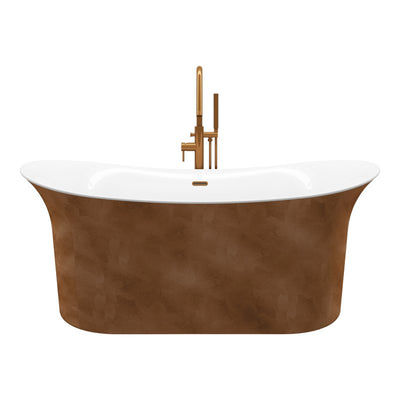 A&E Bath and Shower Tundra Copper 66" Freestanding Tub No Faucet