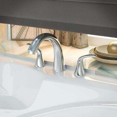 ANZZI Note Series FR-AZ073 2-Handle Deck-Mount Roman Tub Faucet in Polished Chrome