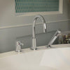 ANZZI Mist Series FR-AZ273 Single-Handle Deck-Mount Roman Tub Faucet with Handshower in Polished Chrome